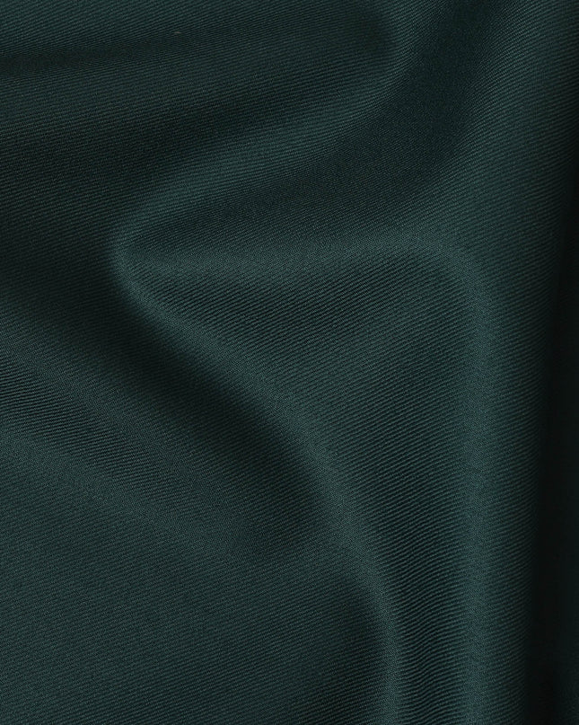 Bottle Green Super 180's English Wool and Cashmere  Suiting Fabric – 3.5 Meters, 150 cm Width, Made in the UK-D20533