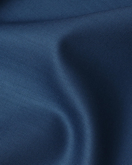 Petrol Blue Super 180's English Wool and Cashmere  Suiting Fabric – 3.5 Meters, 150 cm Width, Made in the UK-D20534