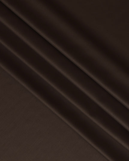 Mocha Brown Super 180's English Wool and Cashmere  Suiting Fabric – 3.5 Meters, 150 cm Width, Made in the UK-D20535