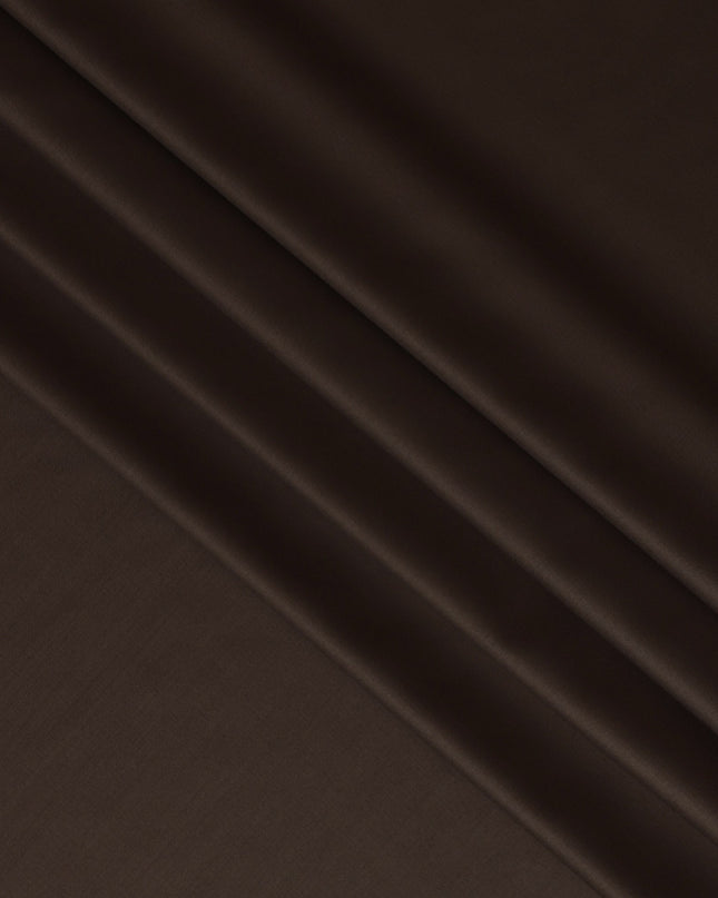 Mocha Brown Super 180's English Wool and Cashmere  Suiting Fabric – 3.5 Meters, 150 cm Width, Made in the UK-D20535