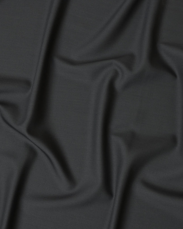 Slate Grey Super 150's Italian All Wool Suiting Fabric – 3.5 Meters, 150 cm Width, Made in Italy-D20536