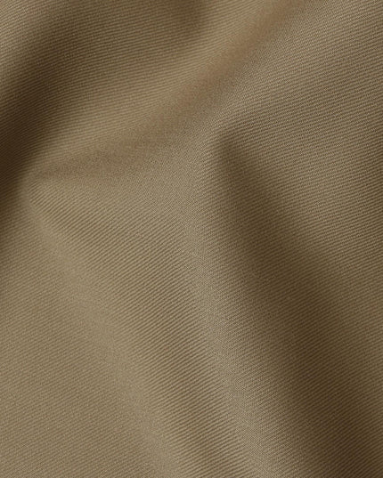 Khaki beige Super 150's English All Wool Suiting Fabric – 3.5 Meters, 150 cm Width, Made in the UK-D20539