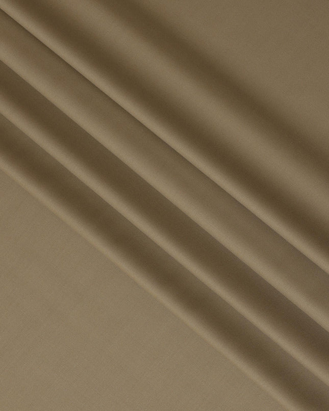 Khaki beige Super 150's English All Wool Suiting Fabric – 3.5 Meters, 150 cm Width, Made in the UK-D20539