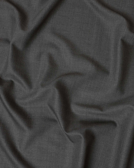 Charcoal Grey Italian Blended Wool Jacketing Fabric – 3.5 Meters, 150 cm Width, Made in Italy-D20540