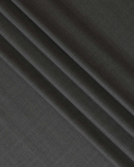 Charcoal Grey Italian Blended Wool Jacketing Fabric – 3.5 Meters, 150 cm Width, Made in Italy-D20540