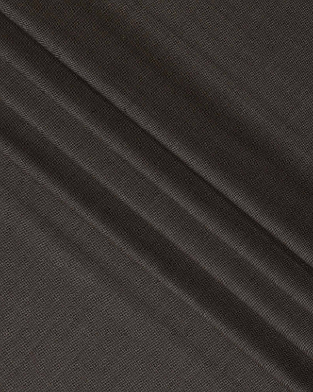 Light Brown Checkered Super 150's Italian all Wool Suiting Fabric – 3.5 Meters, 150 cm Width, Made in Italy-D20544