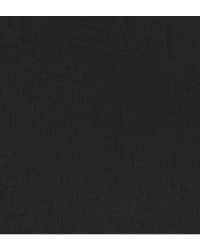 Charcoal Black Super 150's Italian all Wool Suiting Fabric – 3.5 Meters, 150 cm Width, Made in Italy-D20545