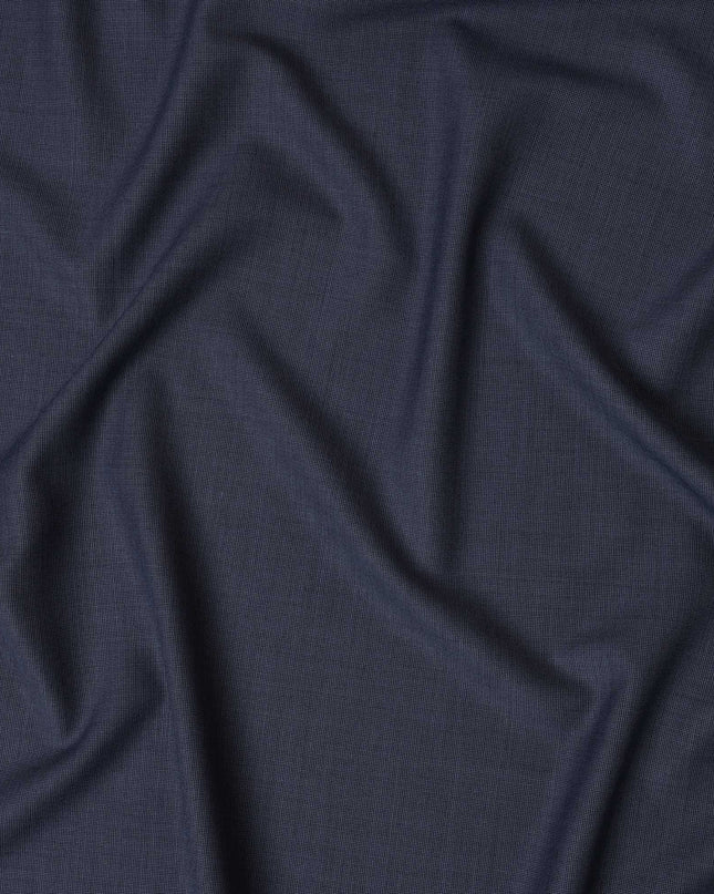 Midnight Blue Super 150's Italian all Wool Suiting Fabric – 3.5 Meters, 150 cm Width, Made in Italy-D20546