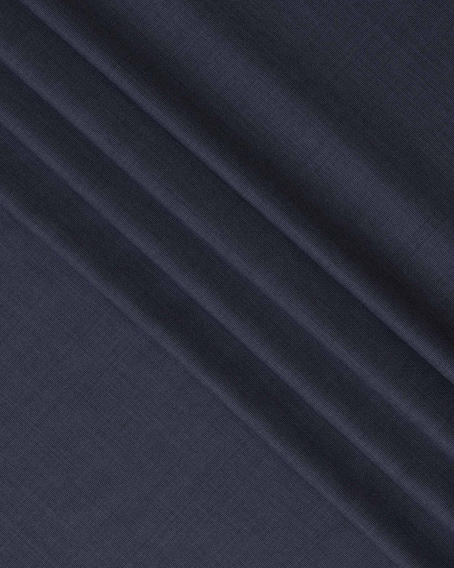 Midnight Blue Super 150's Italian all Wool Suiting Fabric – 3.5 Meters, 150 cm Width, Made in Italy-D20546