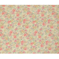 Viscose Crepe Fabric with Stone Work - Pastel Floral on Light Yellow, 110 cm Width-D20664