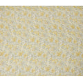 Soft Yellow Synthetic Crepe Fabric with Floral Design, 110 cm Width-D20684