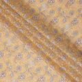 Mustard Pure Tussar Silk Fabric with Embroidery, 110 cm Width-D20693