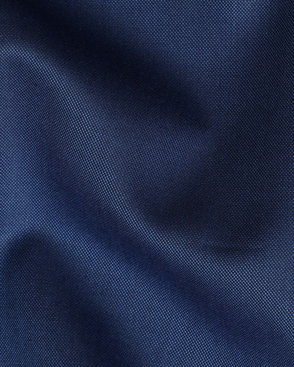 Midnight Blue SCABAL Super 200's All Wool Suiting Fabric, 3.5 Meters with Buttons and Lining, 150 cm Width-D20707