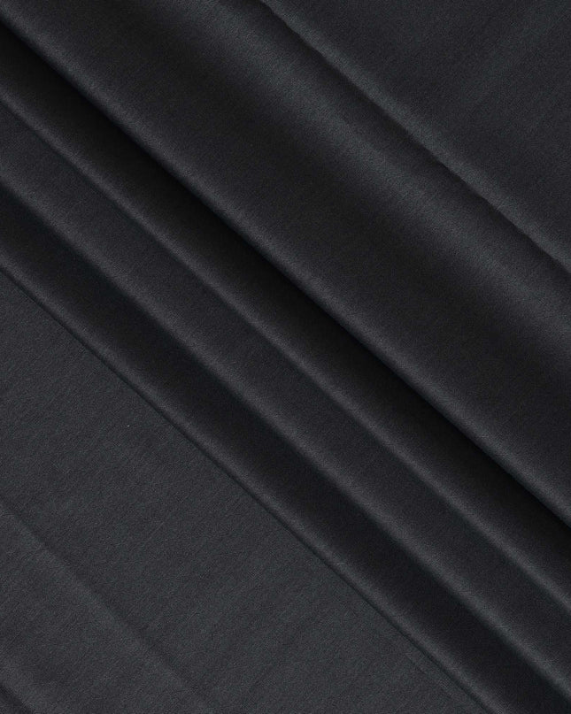 Charcoal Grey SCABAL Super 200's All Wool Suiting Fabric, 3.5 Meters with Buttons and Lining, 150 cm Width-D20708