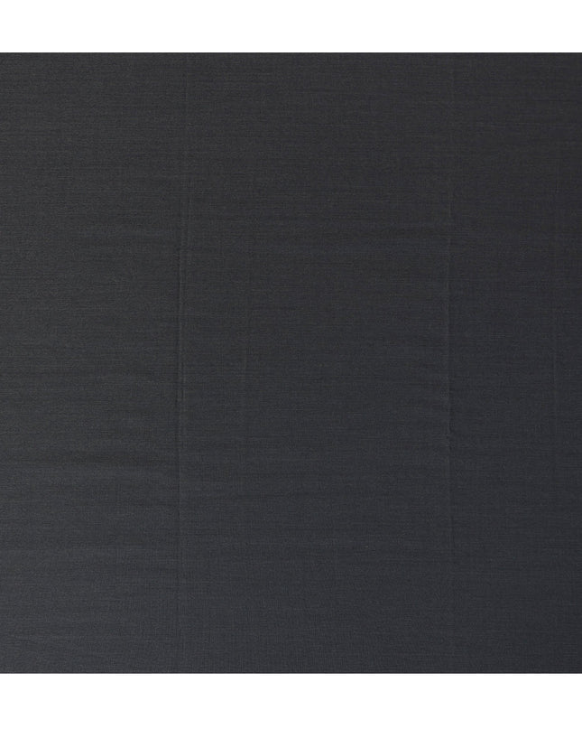 Charcoal Grey SCABAL Super 200's All Wool Suiting Fabric, 3.5 Meters with Buttons and Lining, 150 cm Width-D20708