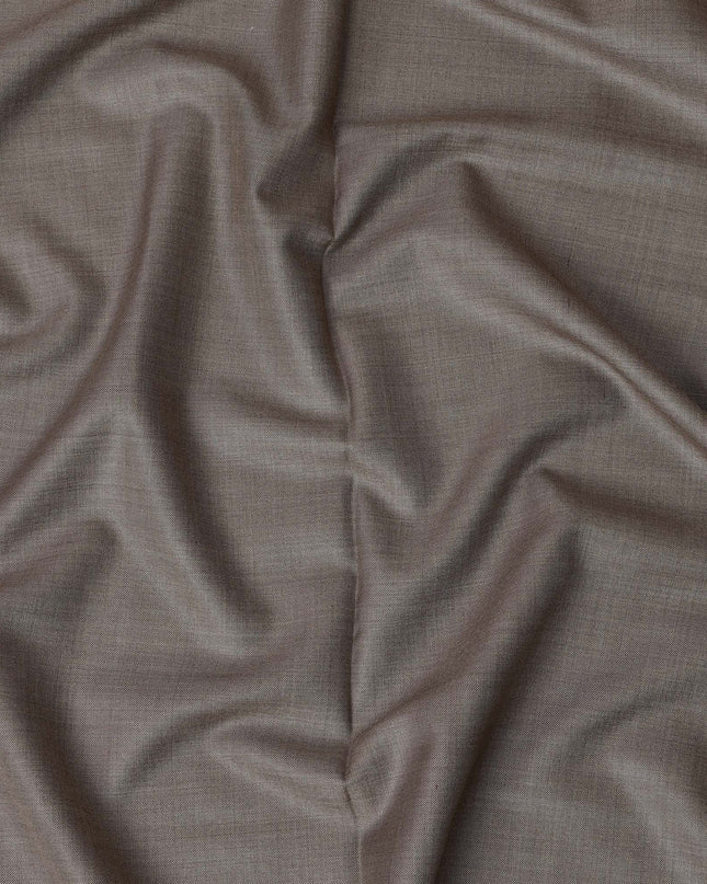 Olive Brown SCABAL Super 200's All Wool Suiting Fabric, 3.5 Meters with Buttons and Lining, 150 cm Width-D20709