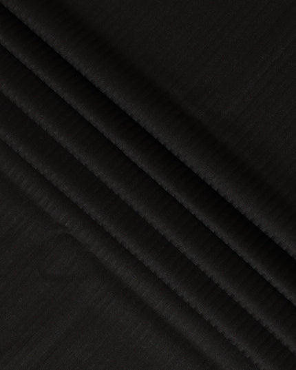 Black Pinstripe SCABAL Super 140's All Wool Suiting Fabric, 3.75 Meters, 150 cm Width-D20714