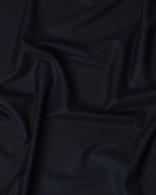 Navy LORO PIANO Super 170's All Wool Suiting Fabric - Premium Exclusive, 150 cm Width, 3.5 Meters, Made in Italy-D20717