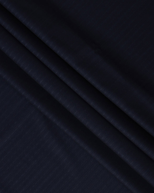 Navy Pinstripe LORO PIANO Super 170's All Wool Suiting Fabric - Premium Exclusive, 150 cm Width, 3.5 Meters, Made in Italy-D20718