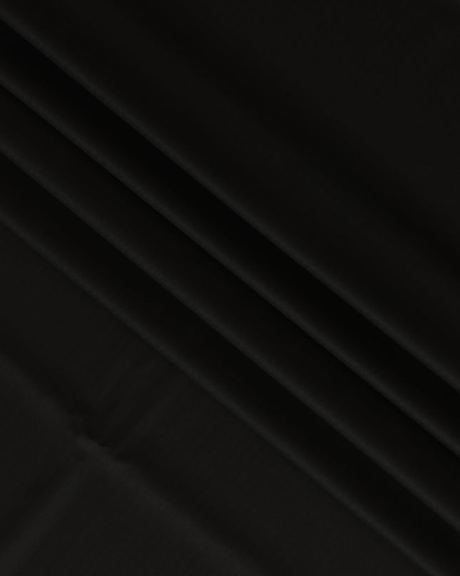 Black Lorepiano Super 170's All Wool Suiting Fabric - Premium Exclusive, 150 cm Width, 3.5 Meters, Made in Italy-D20719