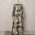 Multicolor and Silver Abstract Silk Chiffon Dirac Fabric with Metallic Lurex, 3.5 Meters, 140 cm Width-D20794 Regal Fabrics