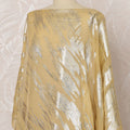 Gold Somali Silk Chiffon Dirac Fabric with Silver Metallic Lurex Design, 3.5 Meters, 140 cm Width - Made in South Korea
-D20840