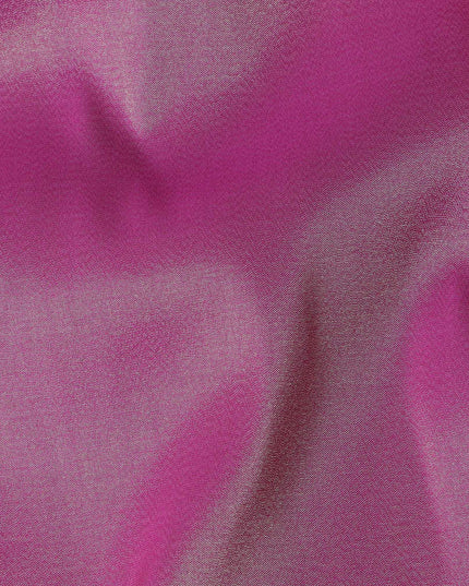 Fuchsia Pink Silk Lamé Fabric, 110 cm Wide, Made in South Korea-D21024