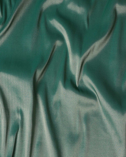 Emerald Green Silk Lamé Fabric, 110 cm Wide, Made in South Korea-D21026