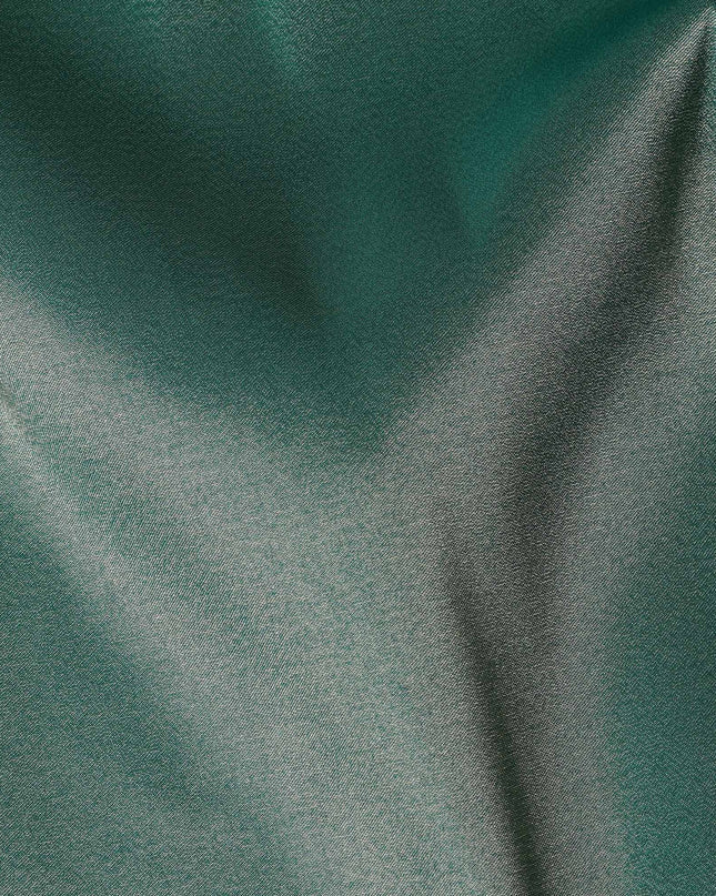 Emerald Green Silk Lamé Fabric, 110 cm Wide, Made in South Korea-D21026