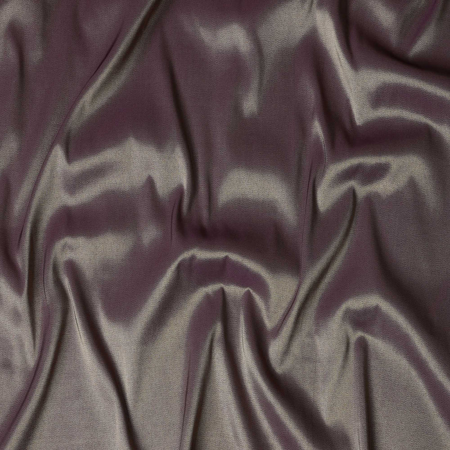 Plum Taupe Silk Lamé Fabric, 110 cm Wide, Made in South Korea-D21027