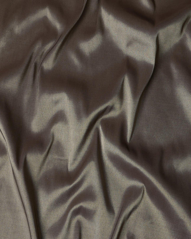 Brown Silk Lamé Fabric, 110 cm Wide, Made in South Korea-D21028