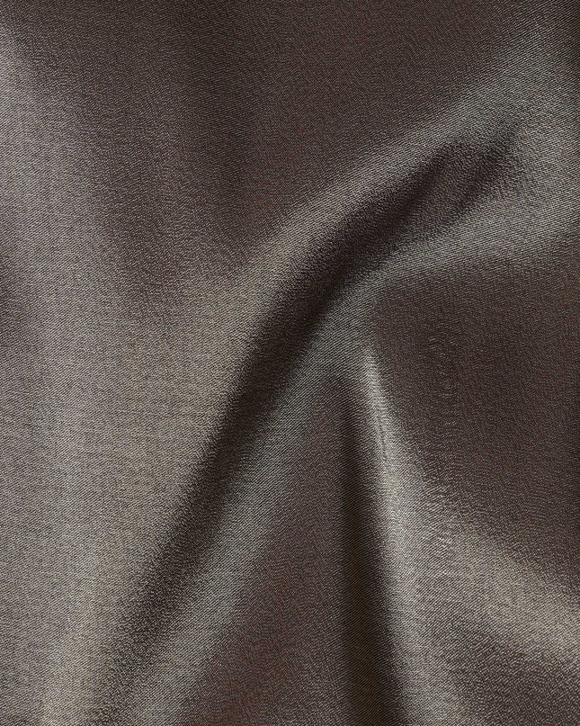 Brown Silk Lamé Fabric, 110 cm Wide, Made in South Korea-D21028