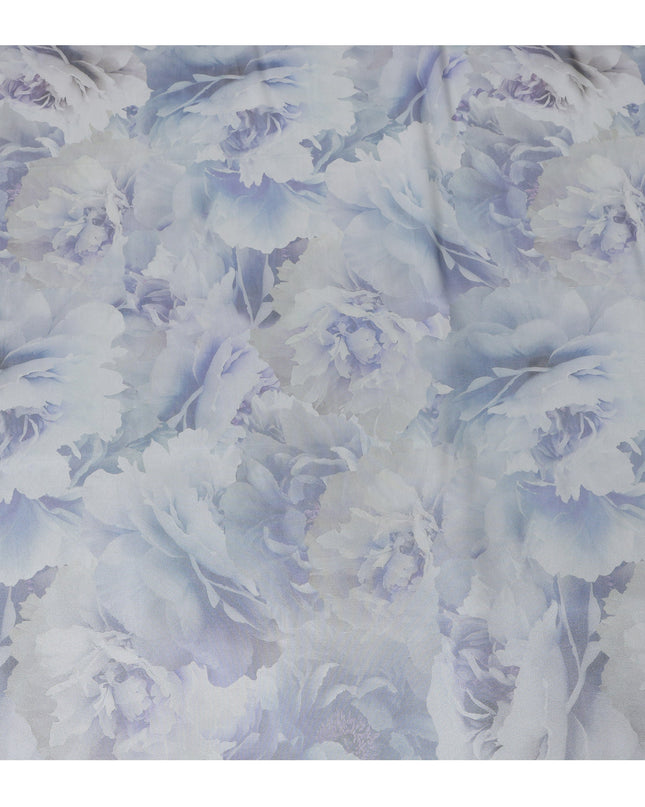 Pastel Floral Silk Lamé Fabric, 110 cm Wide, Made in South Korea-D21029