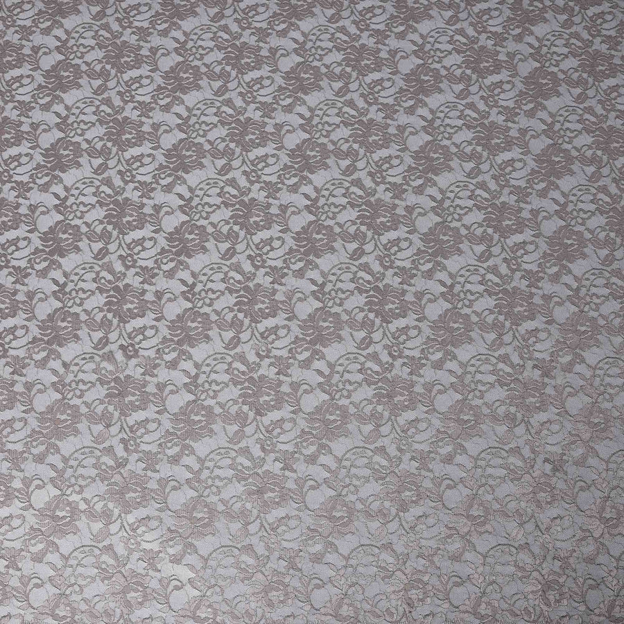 Light brown Floral Lace Fabric, 110 cm Width, Premium Synthetic Material from Indonesia-D21126 Regal Fabrics