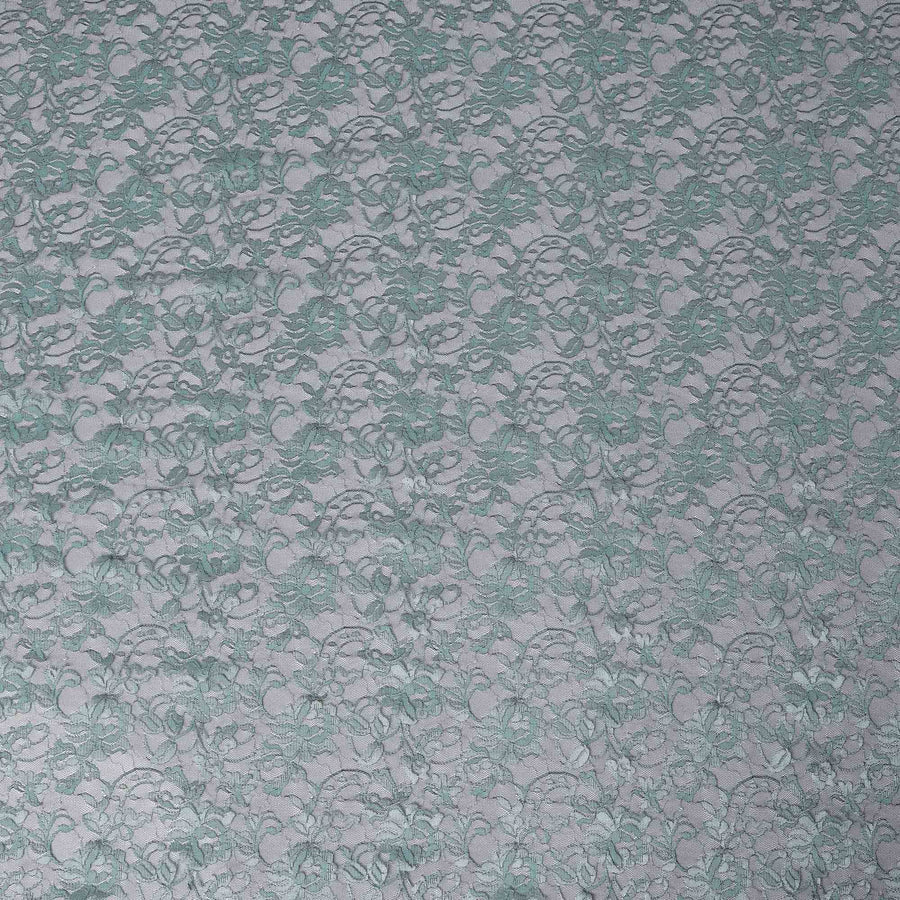 Laurel Green Floral Lace Fabric, 110 cm Width, Synthetic Material from Indonesia-D21127 Regal Fabrics