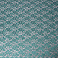 Teal Green Floral Lace Fabric, 110 cm Width, Synthetic Material from Indonesia-D21128