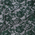 Forest Green Floral Lace Fabric, 110 cm Width, Synthetic Material from Indonesia-D21131 - Regal Fabrics