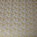 Golden Yellow Floral Lace Fabric, 110 cm Width, Synthetic Material from Indonesia-D21134