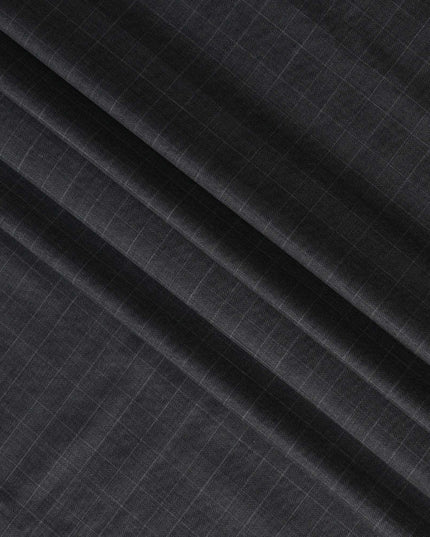 Charcoal Grey SCABAL Super 140's Wool and Cashmere Suiting Fabric - 3.5 Meters, 150 cm Width, Made in the UK-D21251