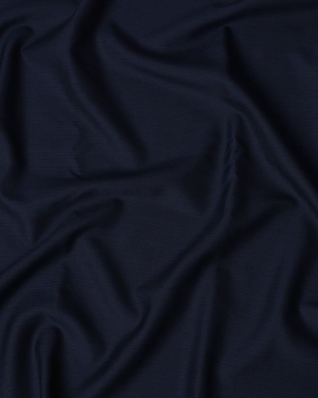 Midnight Blue SCABAL Super 150's Wool and Silk Suiting Fabric - 3.5 Meters, 150 cm Width, Made in the UK-D21252