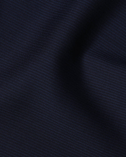 Midnight Blue SCABAL Super 150's Wool and Silk Suiting Fabric - 3.5 Meters, 150 cm Width, Made in the UK-D21252