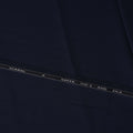 قماش بدلة من الصوف والحرير من SCABAL Super 150 باللون الأزرق الداكن - 3.5 متر، عرض 150 سم، صنع في المملكة المتحدة - D21252