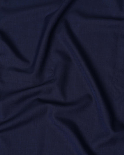 Royal Blue SCABAL Super 150's Wool and Silk Suiting Fabric - 3.5 Meters, 150 cm Width, Made in the UK-D21255