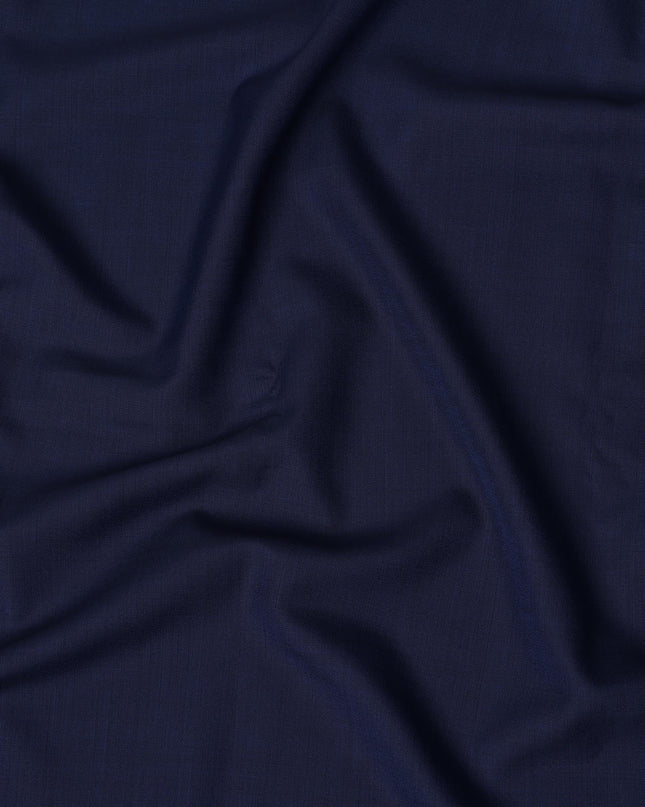 Royal Blue SCABAL Super 150's Wool and Silk Suiting Fabric - 3.5 Meters, 150 cm Width, Made in the UK-D21255