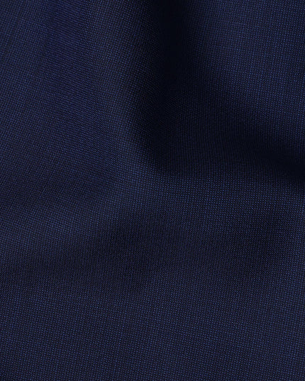 Royal Blue SCABAL Super 150's Wool and Silk Suiting Fabric - 3.5 Meters, 150 cm Width, Made in the UK-D21255