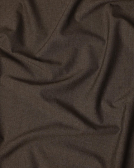 Brown SCABAL Super 150's All Wool Suiting Fabric - 3.5 Meters, 150 cm Width, Made in the UK-D21256