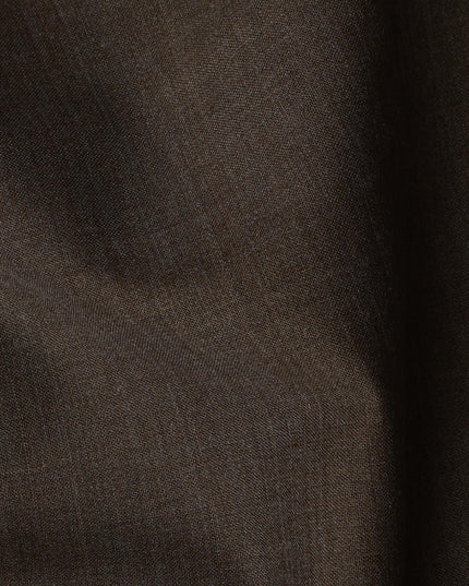 Brown SCABAL Super 150's All Wool Suiting Fabric - 3.5 Meters, 150 cm Width, Made in the UK-D21256