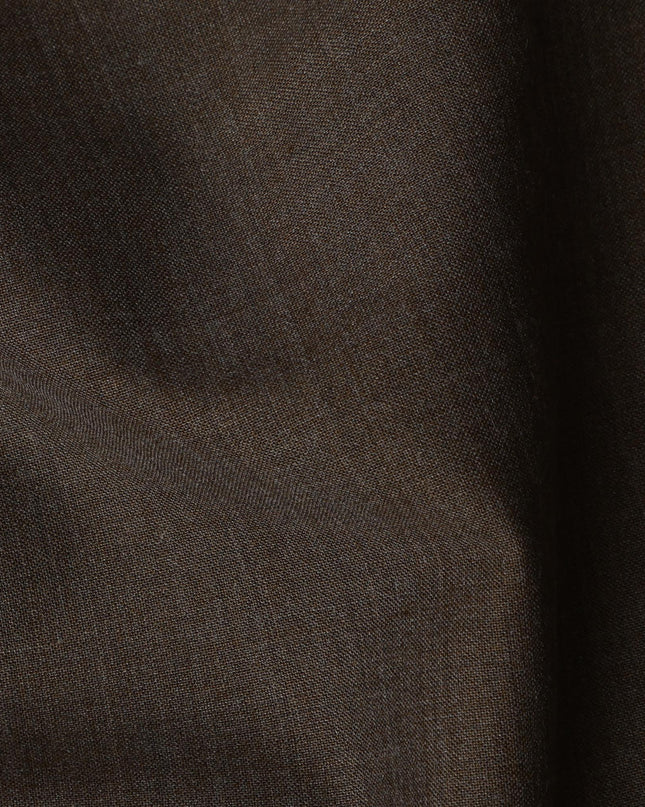 Brown SCABAL Super 150's All Wool Suiting Fabric - 3.5 Meters, 150 cm Width, Made in the UK-D21256