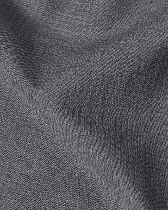 Light Grey SCABAL Super 140's All Wool Suiting Fabric - 3.5 Meters, 150 cm Width, Made in the UK-D21258