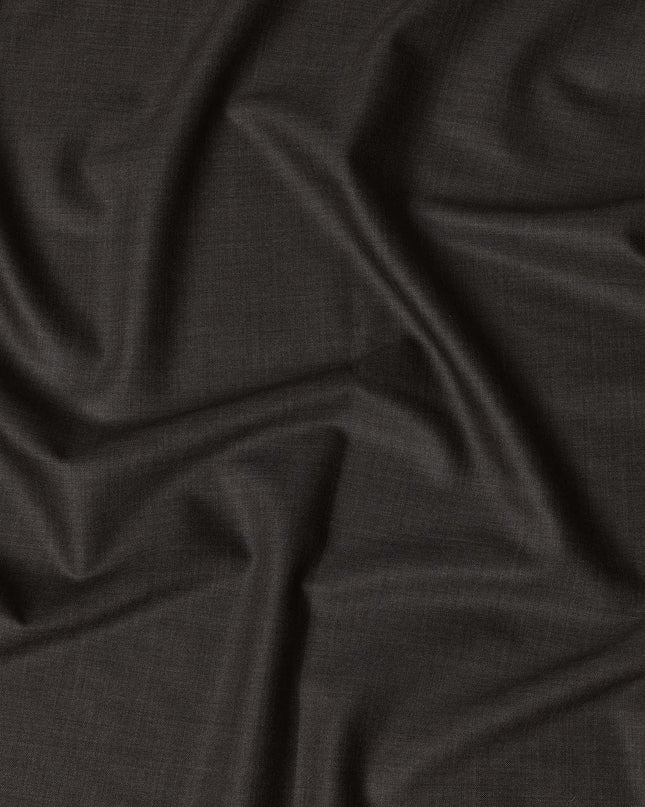 Olive Brown LOROPIANA Super 150's All Wool Suiting Fabric - 3.50 Meters, 150 cm Width, Made in Italy-D21259